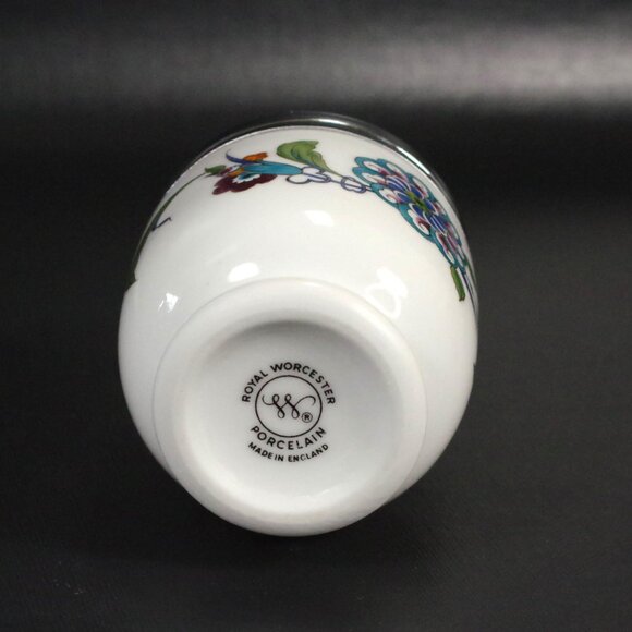 Royal Worcester Egg Coddler "Palmyra" 1970s Floral Pattern Porcelain Egg Poacher - Picture 4 of 5